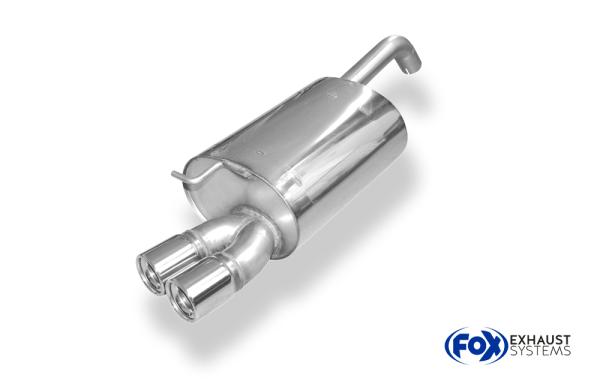 Endschalldämpfer - 2x80 Typ 13 passend für: Toyota Corolla E12 Hatchback 1,8l TS Kompressor